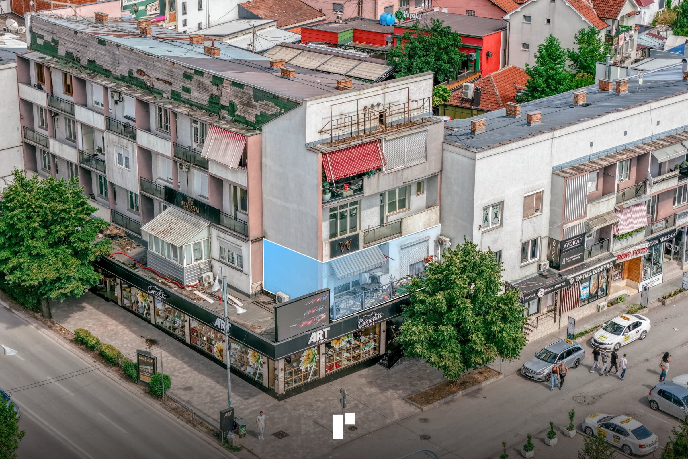 Banesë 68m² + 13m2 neto me qira!